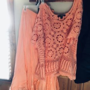 Skirt and sweater set